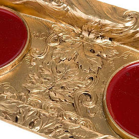 Golden pewter magnetic cruet set
