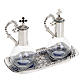 Nickel-plated pewter magnetic cruet set for mass s1