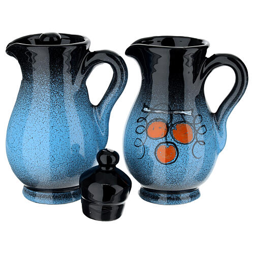 Ceramic amphora cruet set 6