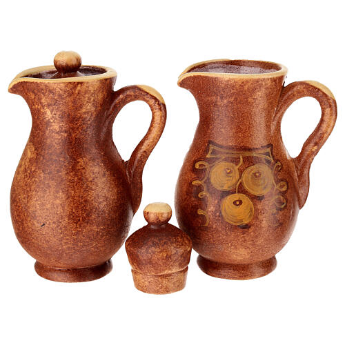 Ceramic amphora cruet set 7