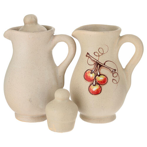 Ceramic amphora cruet set 5