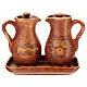 Ceramic amphora cruet set s3