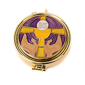 Relicarios eucarísticos: Caja de formas manos y cruz