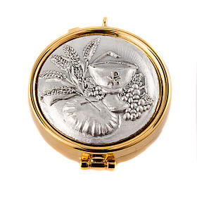 Hostiendosen und Hostienbehälter: Eucharistische Versehpatene mit Ährenkelch