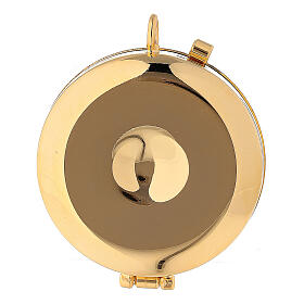 Pyx with pewter Emmaus plate s4