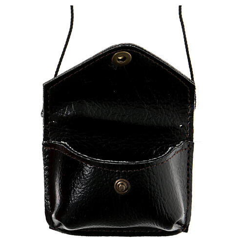 Black leather Pyx holder 2