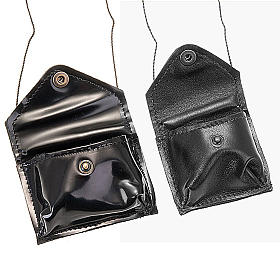 Étui Coffret eucharistique, cuir noir s2