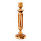 Modern style olive wood candle-holder s4