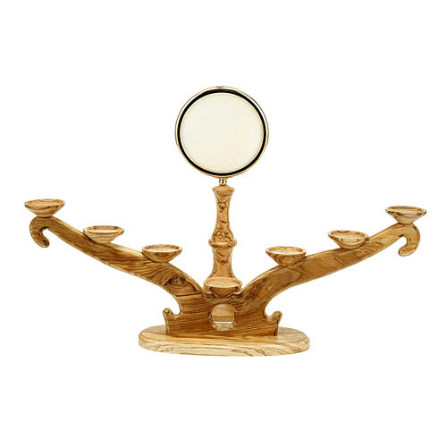 Candelabro olivo sette fiamme 3