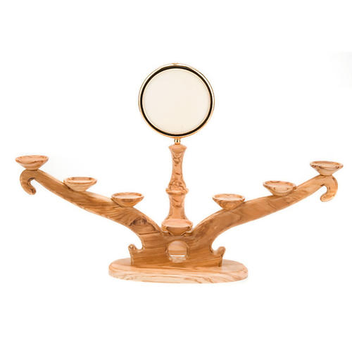 Candelabro olivo sette fiamme 5
