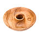 Olive wood candlestick s1