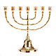 7 branch menorah in brass s1