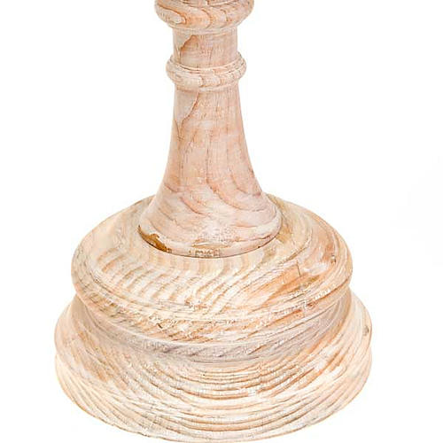 Natural wood standing candle-holder 5
