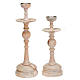 Natural wood standing candle-holder s1