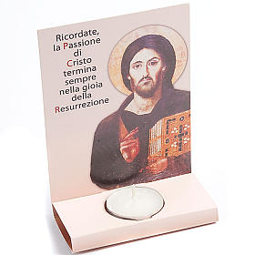 Cartoncino benedizione con tealight