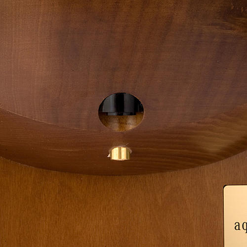 Acquasantiera elettronica in legno con vasca 4