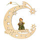 Christmas Decoration of Musician Angel on a Moon with Stars s1