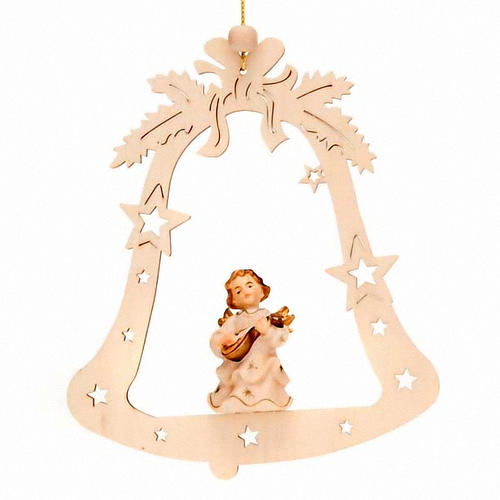 Musician Angel with Bell Christmas Tree Decoration 1