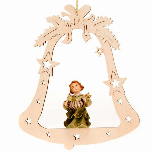 Musician Angel with Bell Christmas Tree Decoration 4