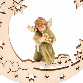 Angel with Moon and Stars Holiday Decoration