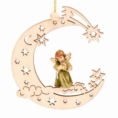Angel with Moon and Stars Holiday Decoration 1