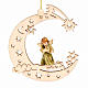 Angel with Moon and Stars Holiday Decoration s1