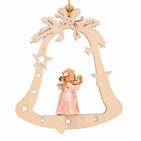 Décoration Noël ange sur cloche s6