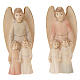 Wooden Guardian Angel with Children Statue s1