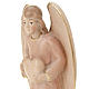 Wooden Angel Statue with Heart s3