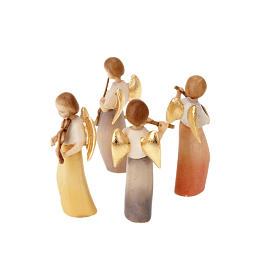 Musician Angel Statue in Modern Style s4