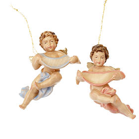 Enfeites para Árvore de Natal em Madeira e PVC: Anjo com nome personalizável Enfeites para Árvore de Natal em Madeira e PVC: Anjo com nome personalizável