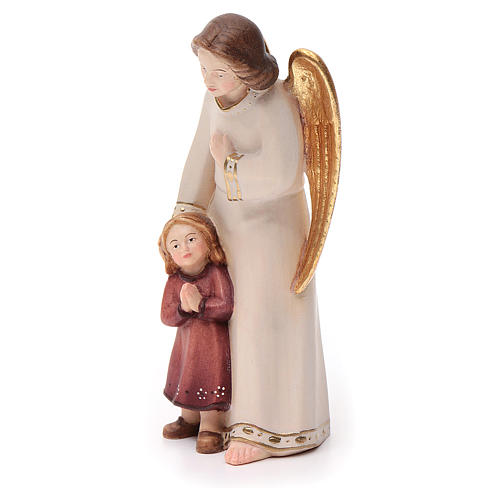 Guardian angel with little girl, modern style in Val Gardena woo 2