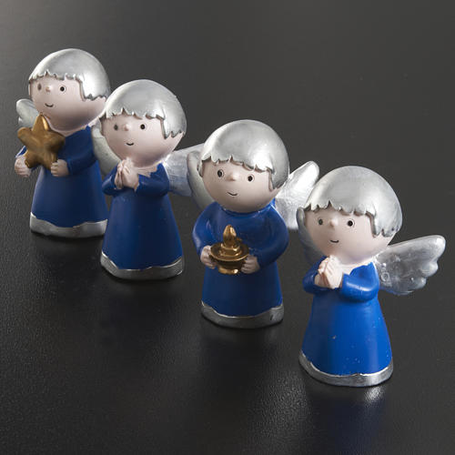 Angels of friendship in resin, 4 pieces 2
