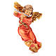 STOCK Musician Angel with flute, painted wood 14cm Val Gardena s1