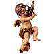 Putto with violin in wood from Valgardena s2