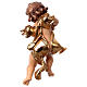 Putto with trombone in wood from Valgardena s4