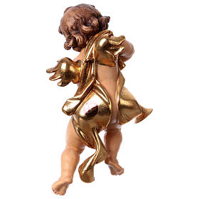 Putto z puzonem drewno Valgardena s4