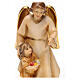 Guardian angel statue with girl modern in Valgardena wood s2