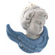 Cara angelito de colgar de cerámica esmaltada Deruta 10x5x5 cm s2