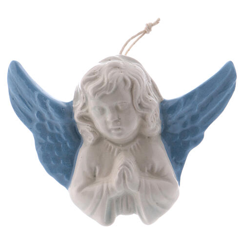 Betender Engel aus Terrakotta von Deruta, 8 cm 1
