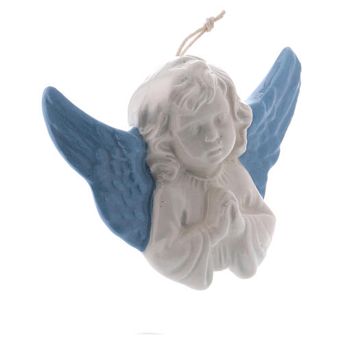 Betender Engel aus Terrakotta von Deruta, 8 cm 2