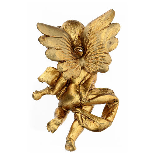 Anioł złoty z mandoliną Fontanini 17 cm 4