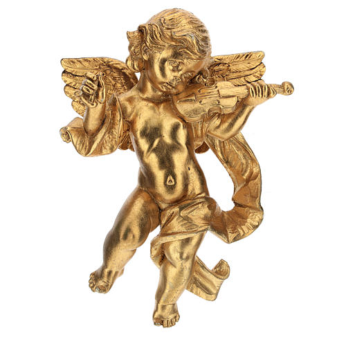 Anioł grający na instrumencie muzycznym płatek złota Fontanini cm 27 1