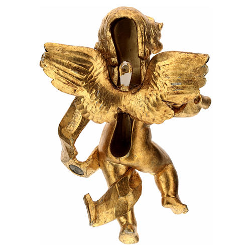 Anioł grający na instrumencie muzycznym płatek złota Fontanini cm 27 4