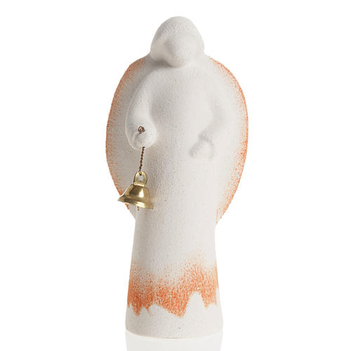 Angel figurine, with handbell, stylized 5