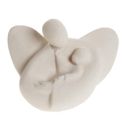 Guardian angel figurine, embrace model, stylized, 10,5 cm 2