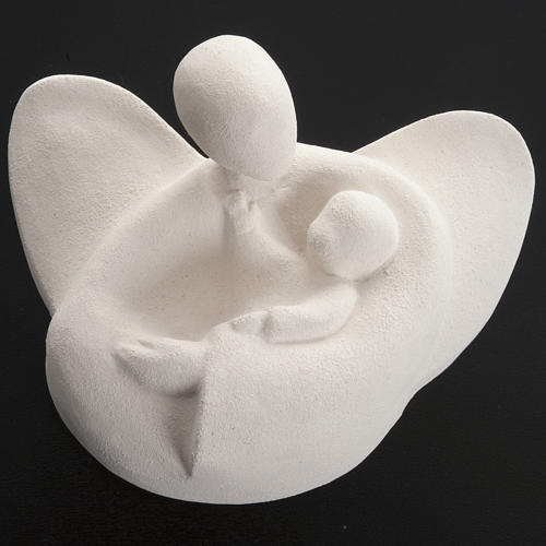 Guardian angel figurine, embrace model, stylized, 10,5 cm 3