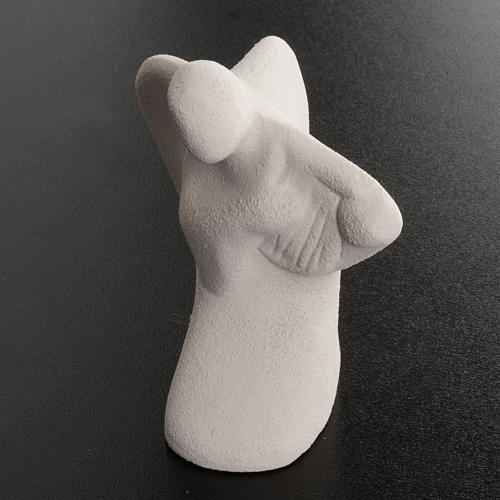 Angel figurine with lyre, stylized 3