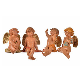 Anioły siedzące Fontanini 4 szt. cm 12