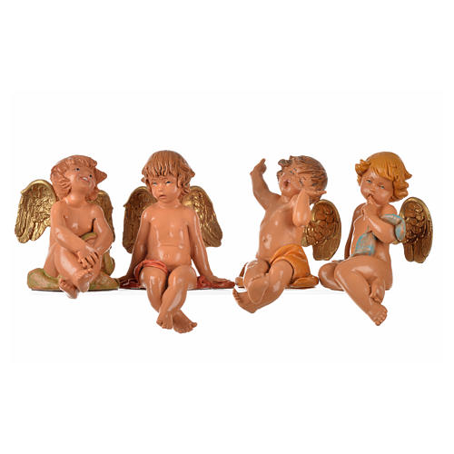 Anioły siedzące Fontanini 4 szt. cm 12 1